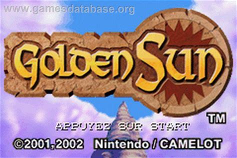 golden sun title screen.